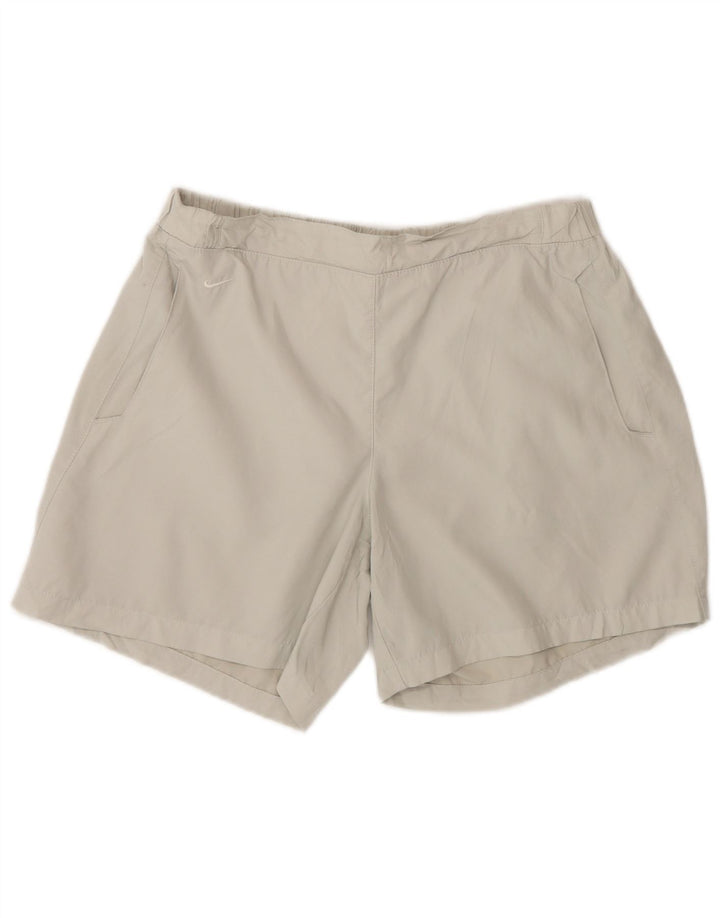 Nike sportsshorts til kvinder UK 8/10 Small Grå Polyester