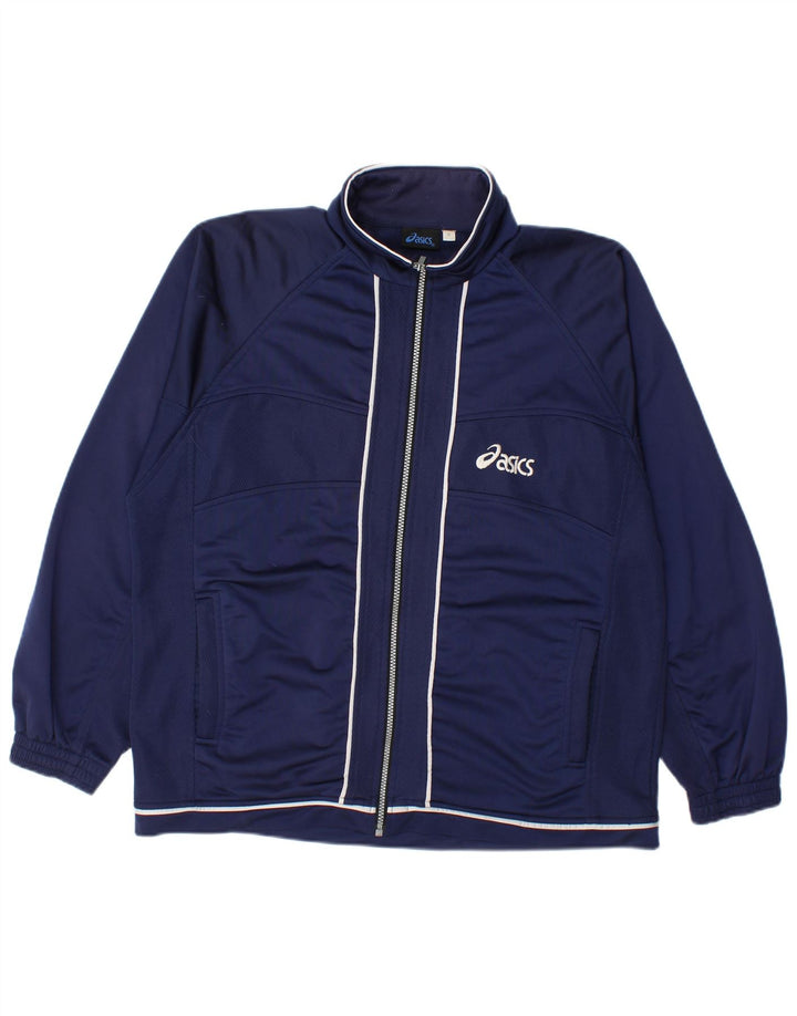 Asics træningsdragt til mænd, topjakke, lille marineblå