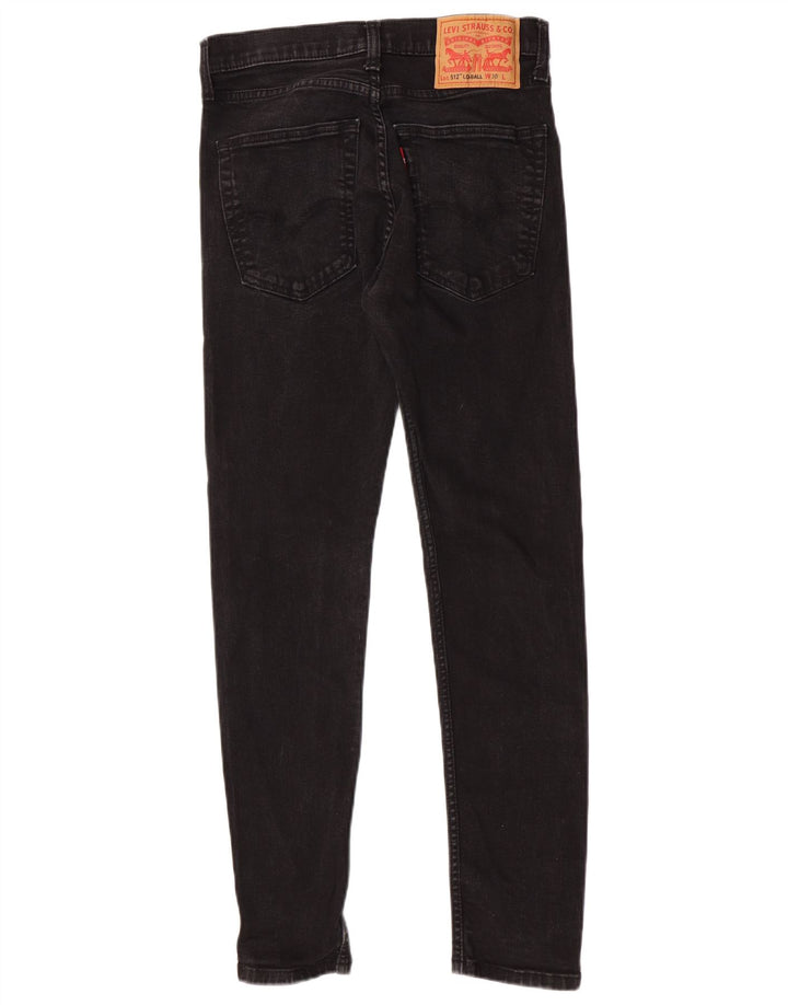 Levi's Herre 512 Slim Tapered Jeans W30 L30 Sort Bomuld