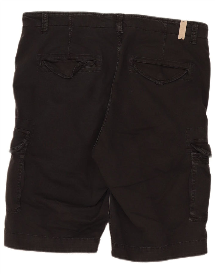 Vintage Herre Cargo Shorts IT 50 Large W38 Sort Bomuld