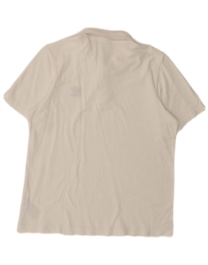 ADIDAS Poloshirt til mænd Medium hvid bomuld