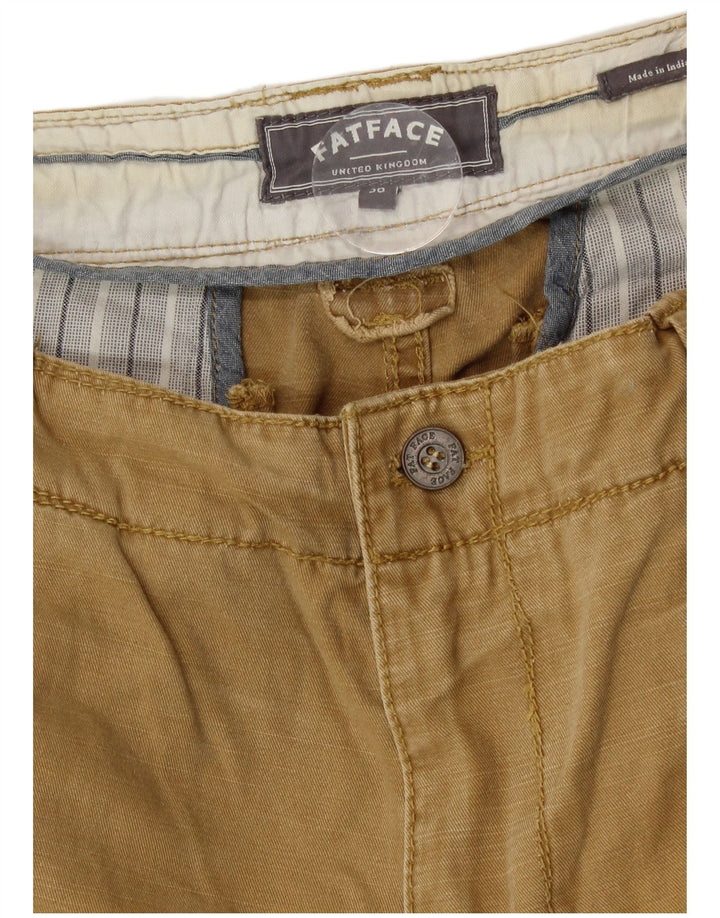 Fat Face Herre Cargo Shorts W36 Stor Beige Bomuld