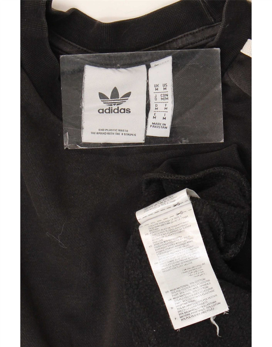 Adidas Sweatshirt Jumper Medium Sort bomuld til mænd