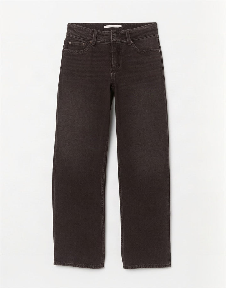 Levi's Kvinder Jeans med brede ben W24 L32 Sort
