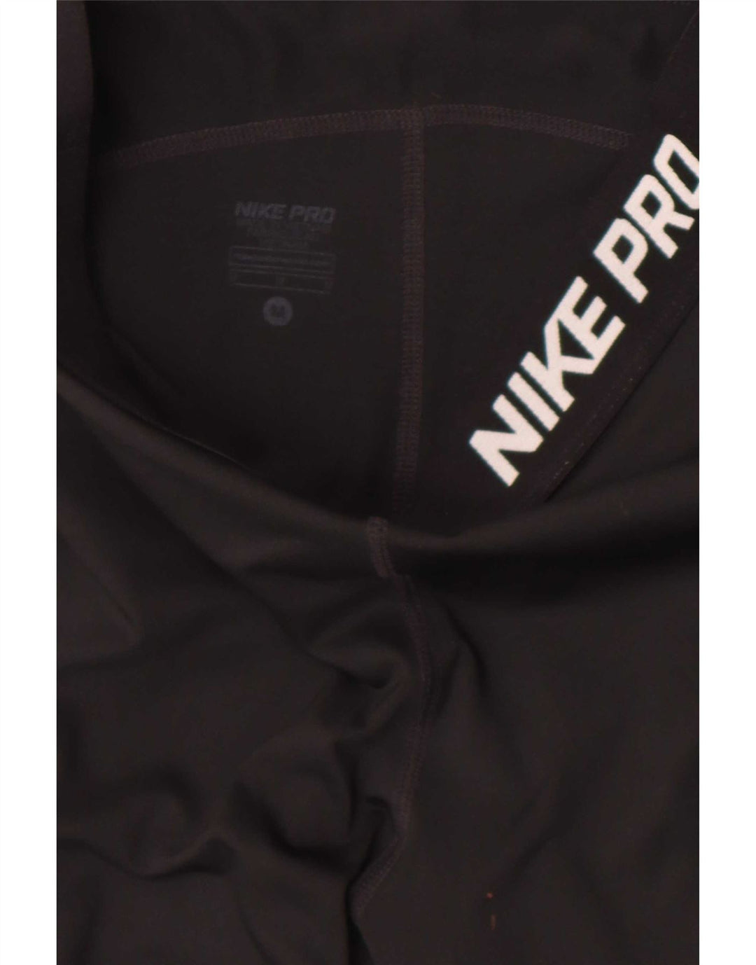 Nike Dame Dri Fit Grafiske Capri Leggings UK 12 Medium Sort