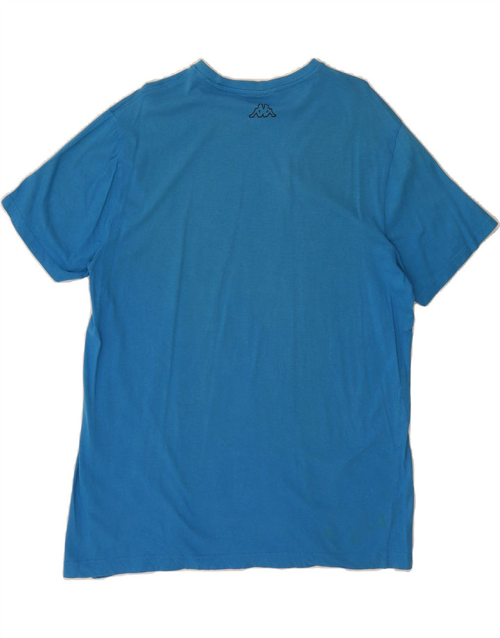 KAPPA Mens Graphic T-Shirt Top XL Blue Cotton Vintage Kappa and Second-Hand Kappa from Messina Hembry 
