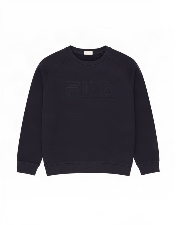 Fila Herre grafisk sweatshirt jumper 2XL marineblå bomuld