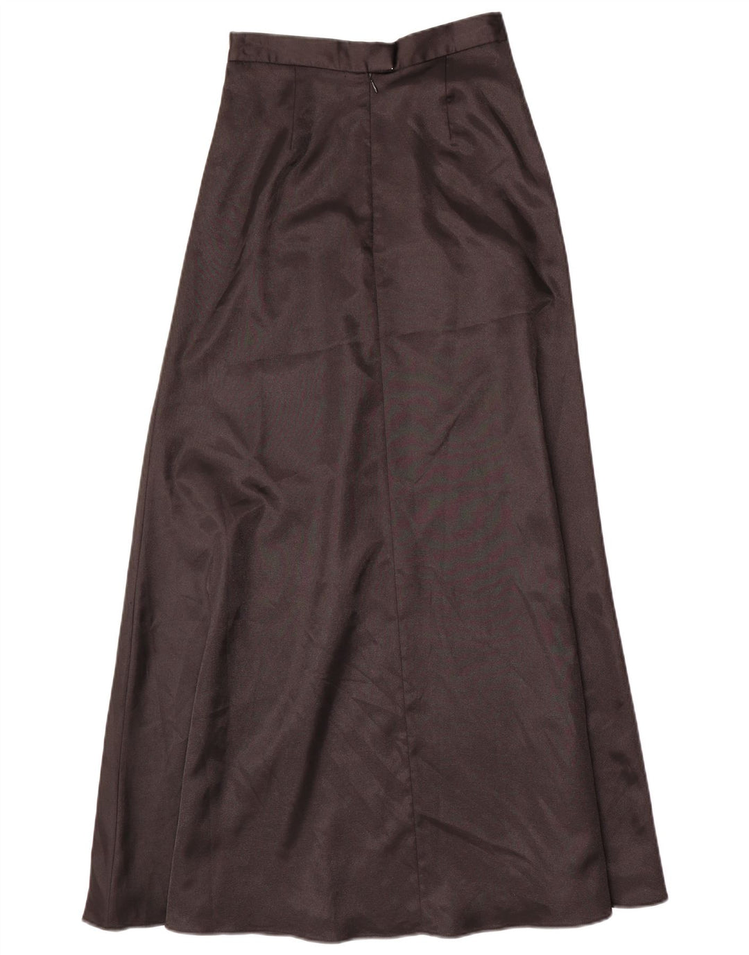 Vintage Dame Maxi Nederdel UK 6 XS W24 Sort Polyester
