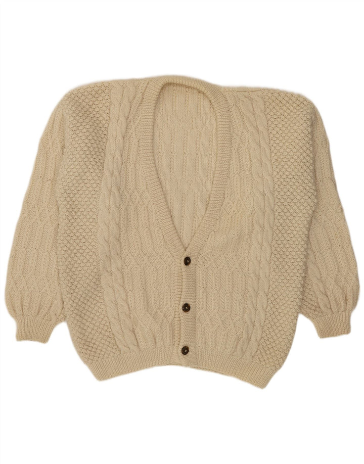 Vintage herre cardigan sweater XL Off White