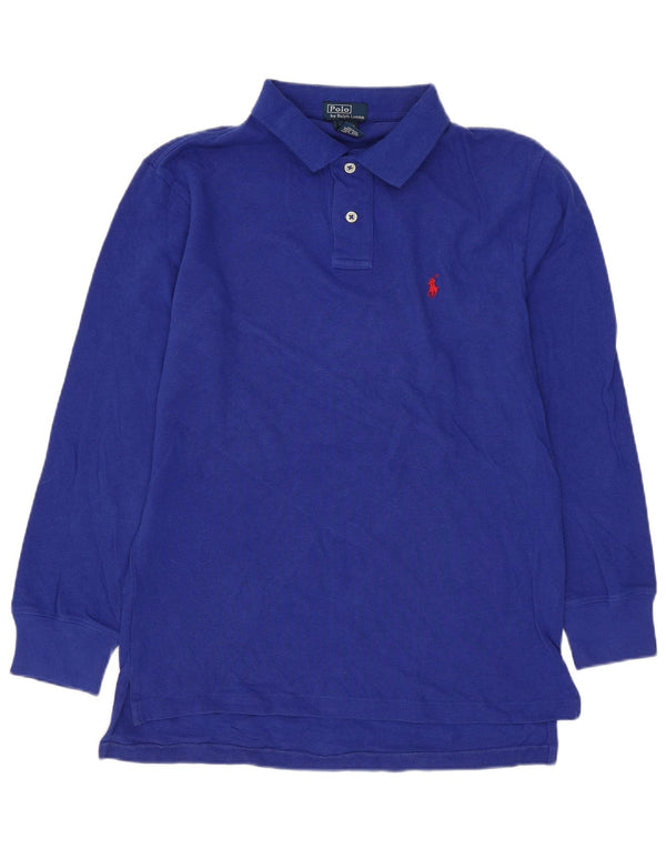 Polo Ralph Lauren drenge langærmet polo skjorte 12-13 år Medium Blå