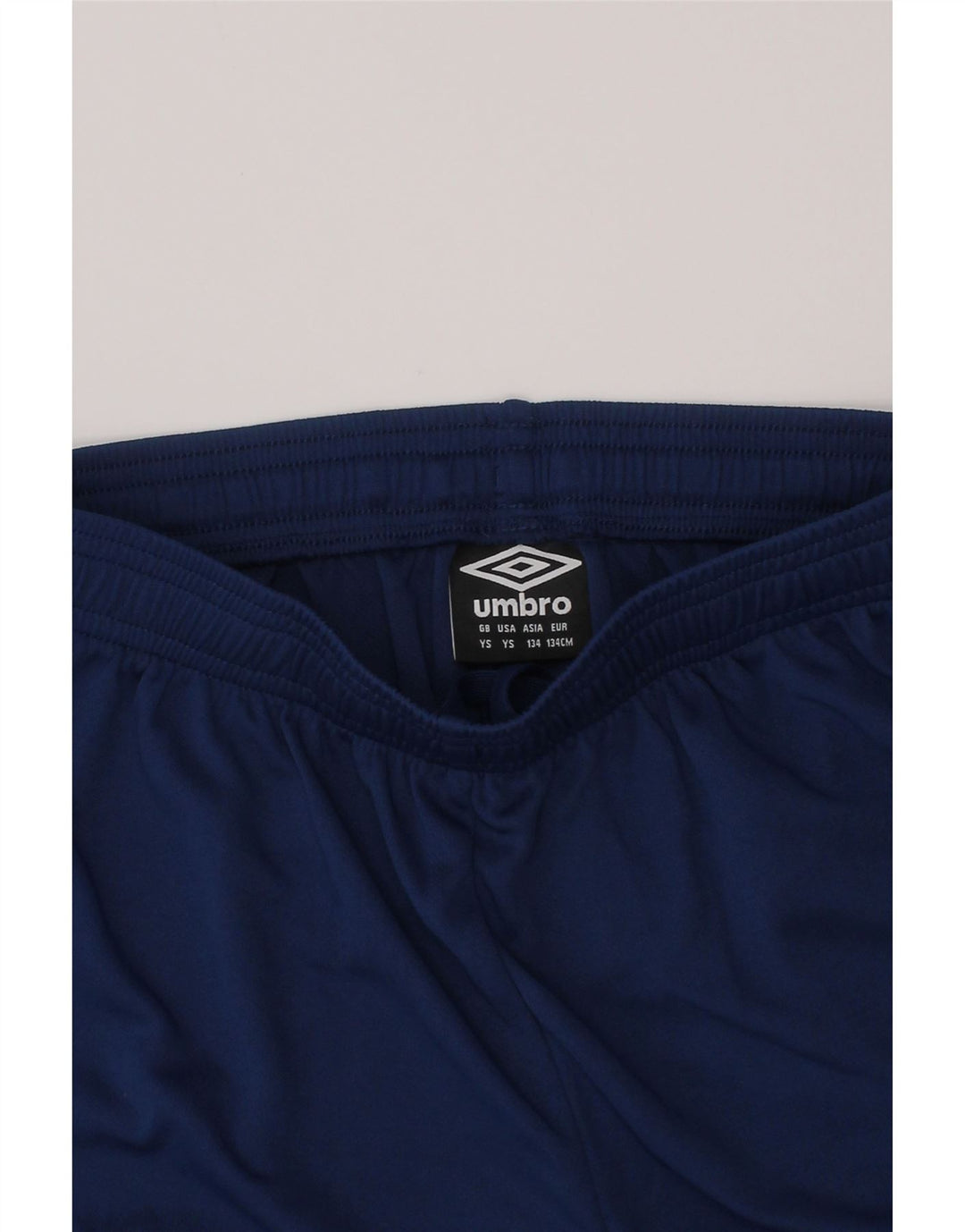Umbro Boys Sports Shorts 7-8 År Small Navy Blue Polyester