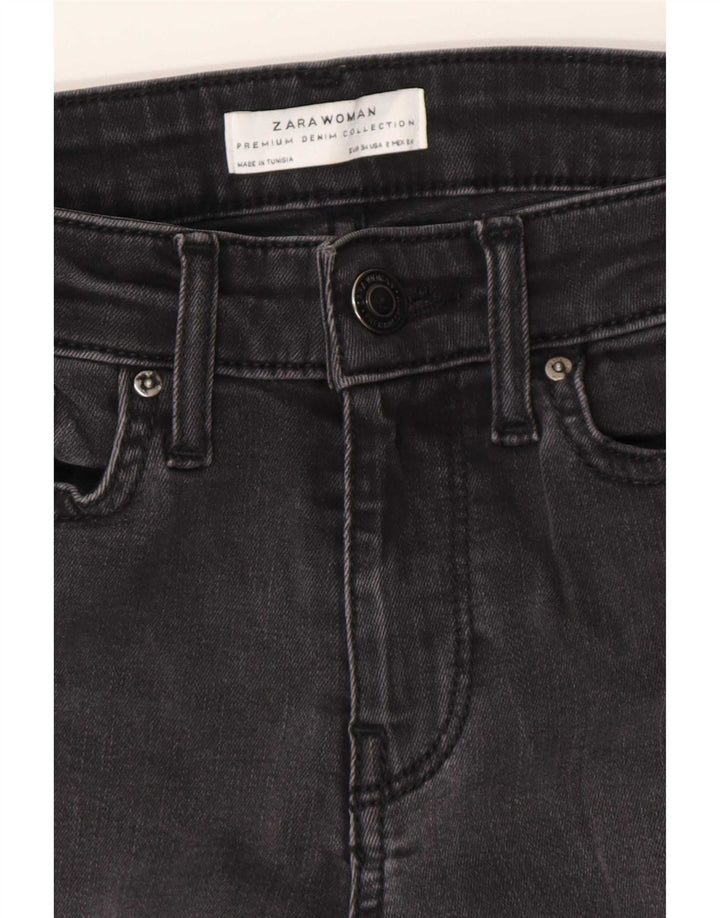 Zara Dame Flared Jeans EU 34 2XS W24 L30 Grå