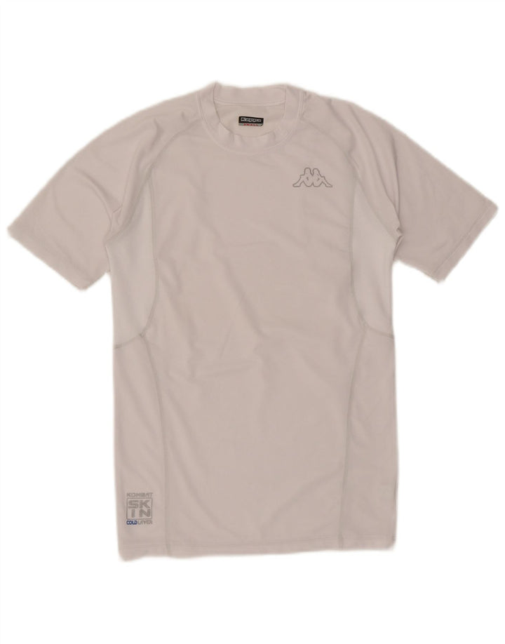 Kappa Herre T-Shirt Top Lille Hvid Polyester