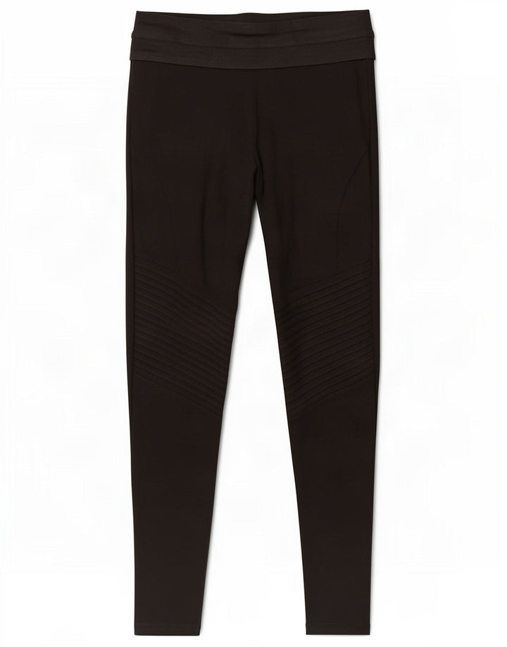 Zara Womens Leggings UK 8 Small Black Viscose
