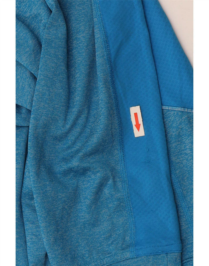 PUMA Pullover med lynlås til mænd, træningsdragt Top XL Blå polyester