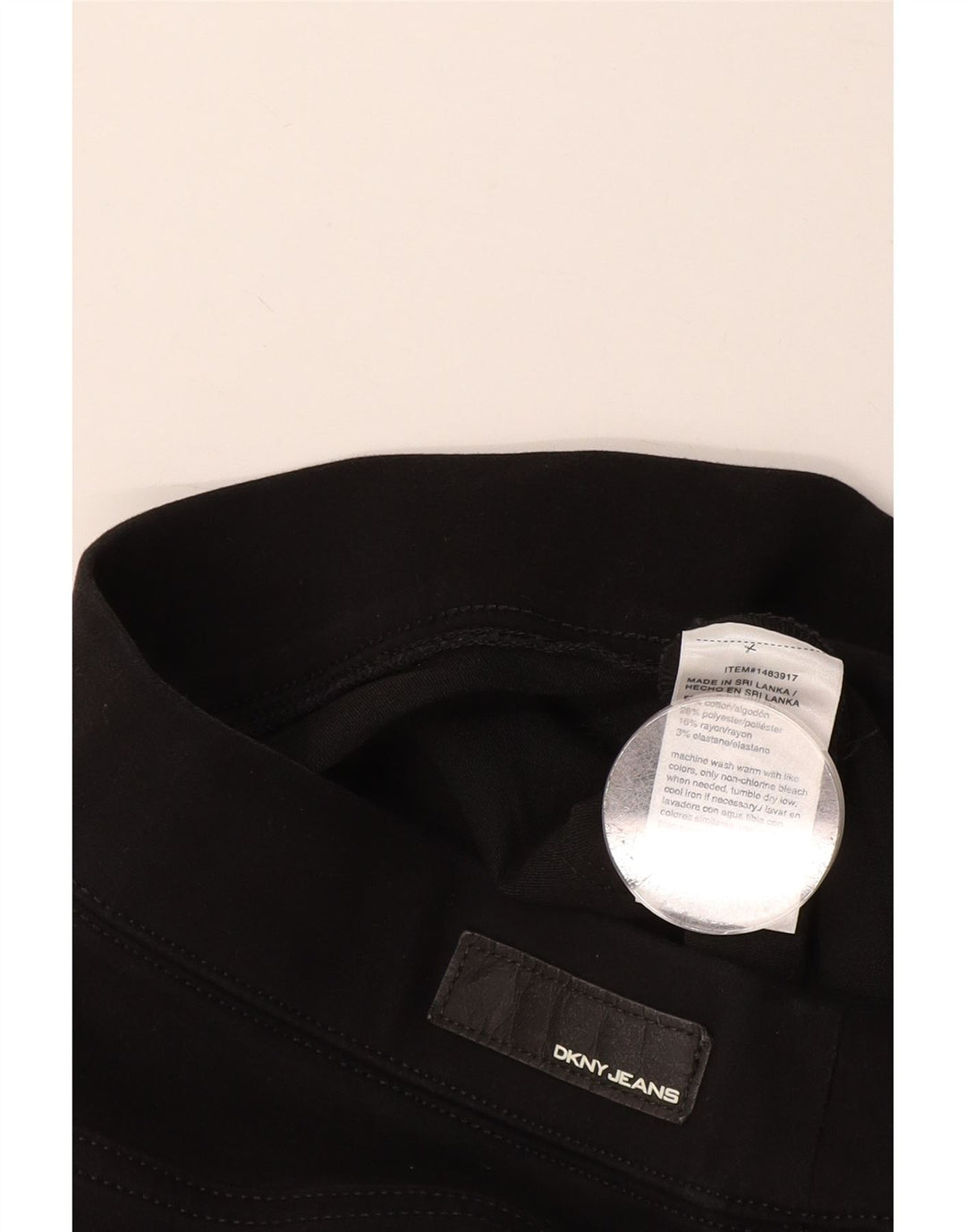 Dkny Womens Bermuda Shorts W30 Medium Sort Bomuld