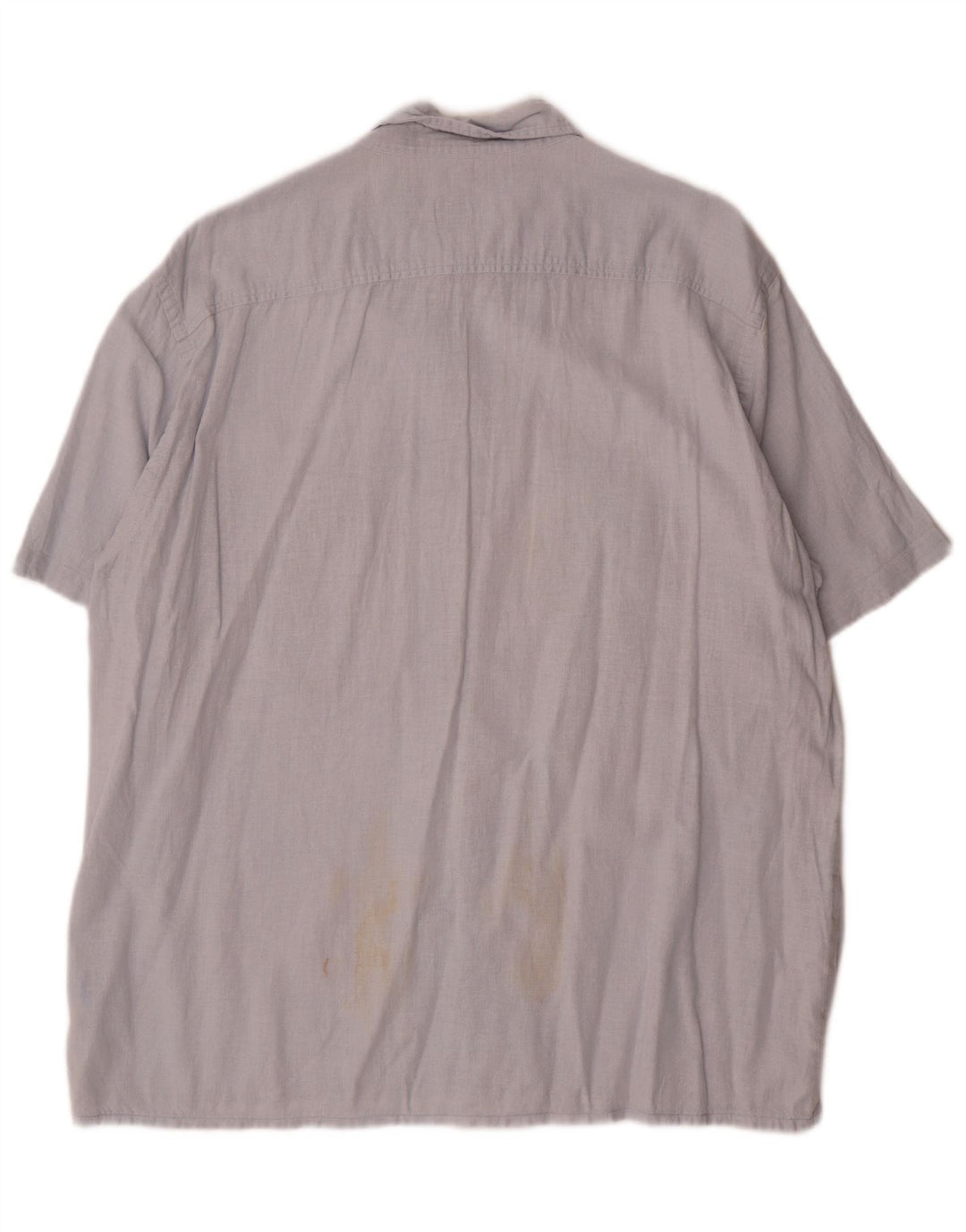 Trussardi Jeans Kortærmet Herreskjorte 2XL Blå Bomuld