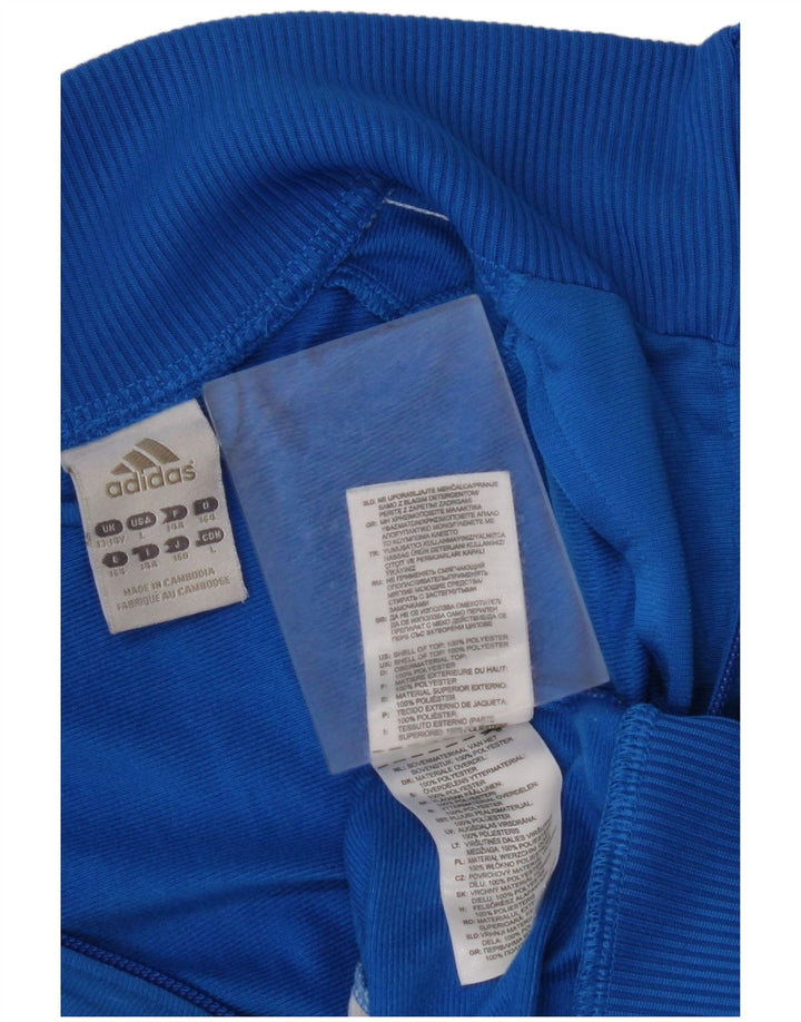 ADIDAS Træningsdragt til drenge Topjakke 13-14 år Blå Colourblock Polyester