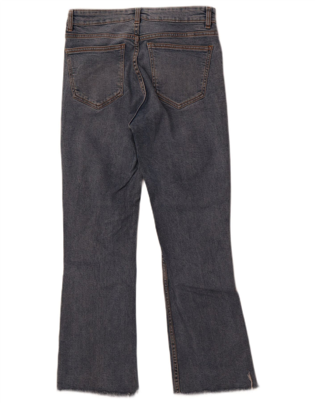 Zara Womens Crop Bootcut Jeans EU 38 Small W28 L26 Blue Cotton