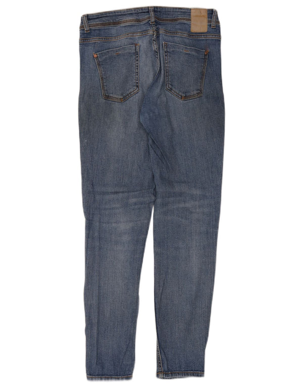 ZARA Dame Slim Jeans EU 38 Small W28 L30 Blå