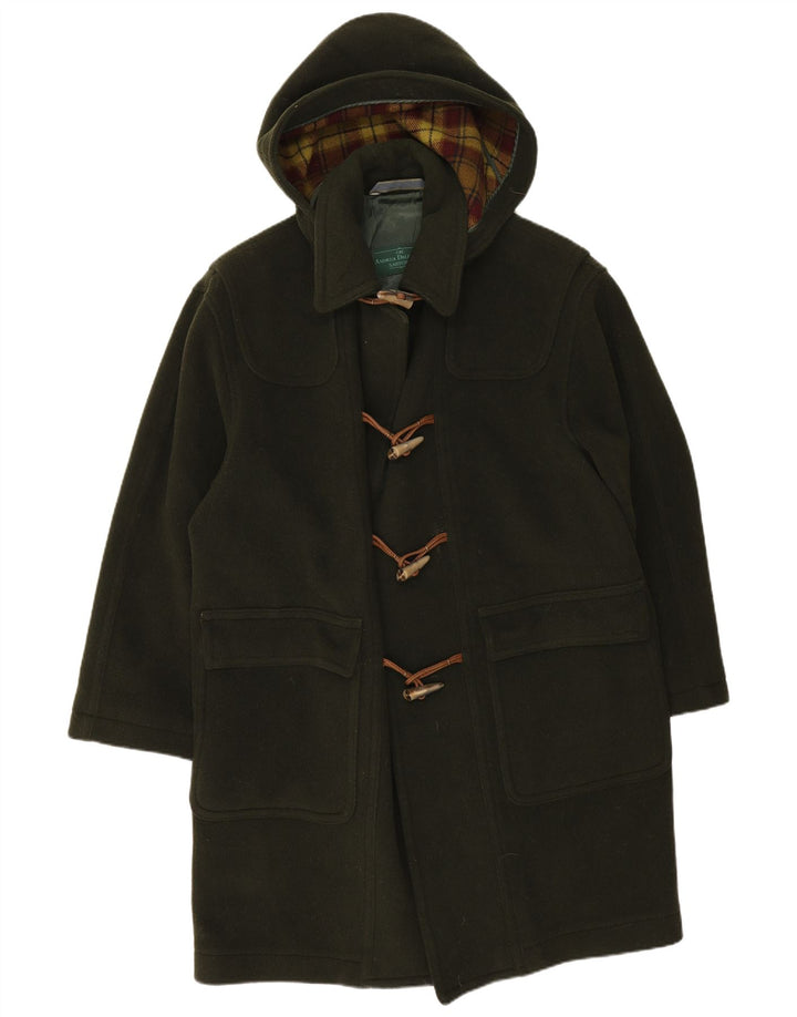 Vintage Dame Hooded Duffel Coat UK 14 Medium Green