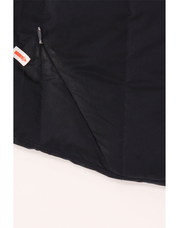 Armani Junior Piger Hætte Vatteret Frakke 13-14 År Navy Blue Polyester