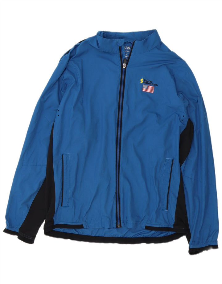 Adidas Herre Clima Proof Tracksuit Top Jakke Medium Blue Colourblock
