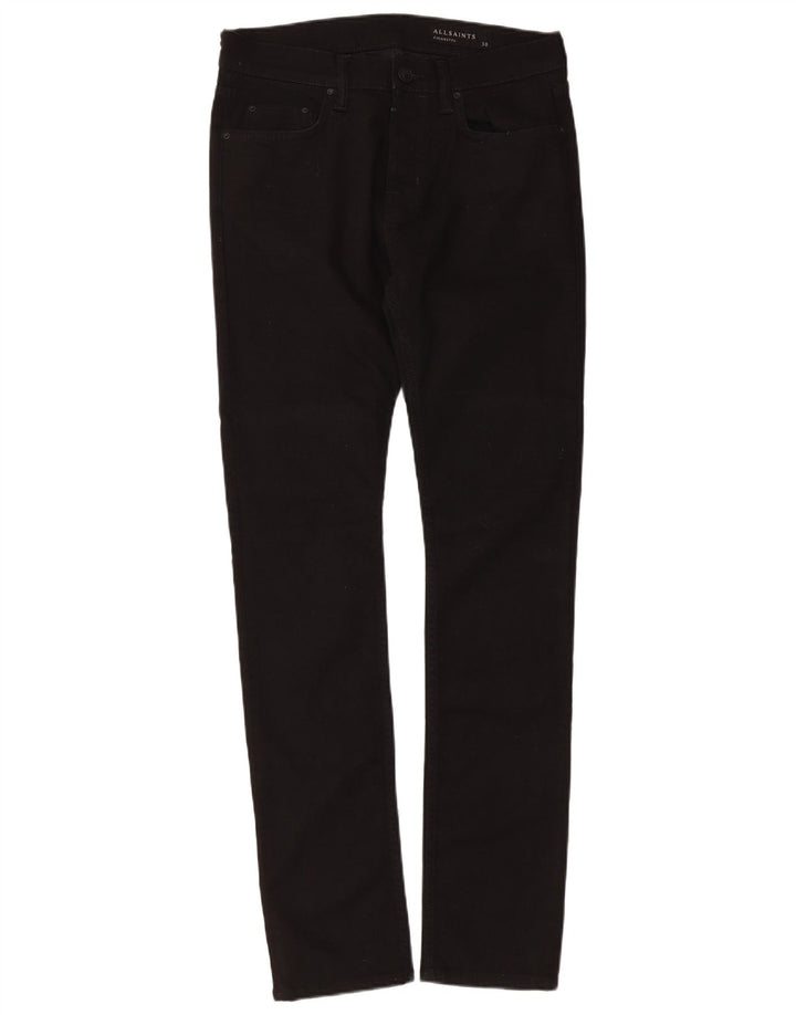 All Saints Herre Cigarette Slim Jeans W30 L31 Sort Bomuld