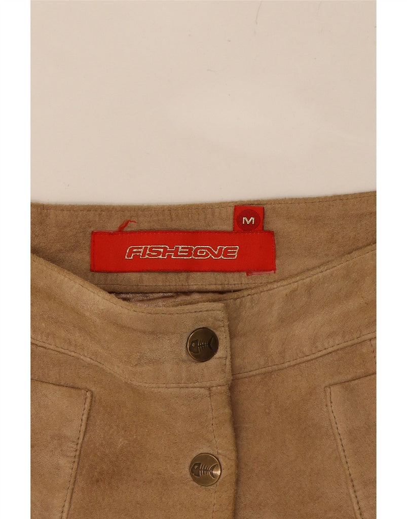 FISHBONE Womens Suede Mini Skirt Medium W28  Brown Vintage Fishbone and Second-Hand Fishbone from Messina Hembry 