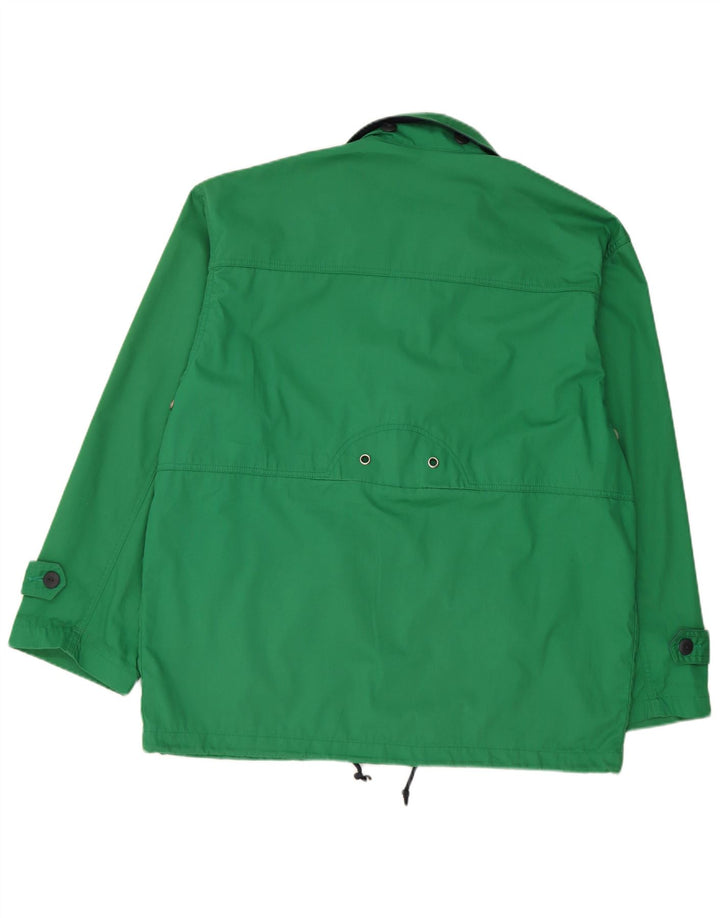 Vintage Herre Yachting Loose Fit Utility Jacket UK 38 Medium Green Polyester