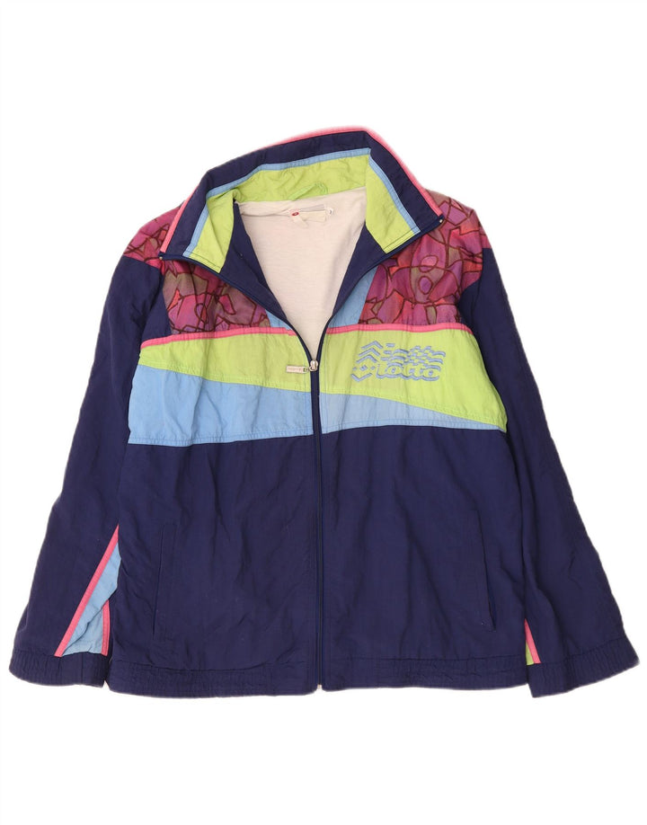 Lotto Herre grafisk træningsdragt Topjakke Medium Navy Blue Colourblock
