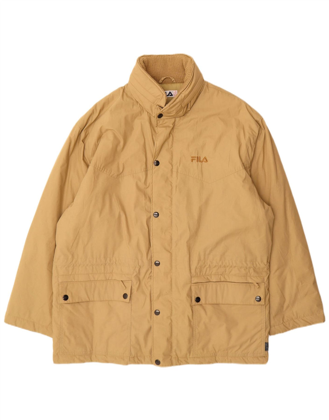 Fila Herre Windbreaker Jacket IT 54 2XL Beige Polyester