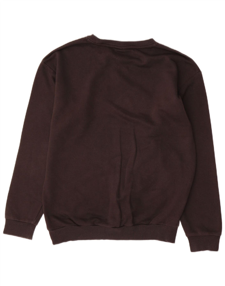 Puma Dame Grafisk Oversized Sweatshirt Jumper UK 10 Lille Sort