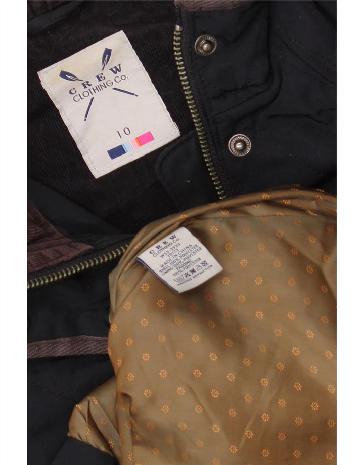 CREW CLOTHING Dame oversize quiltet jakke UK 10 Small Navy Blue