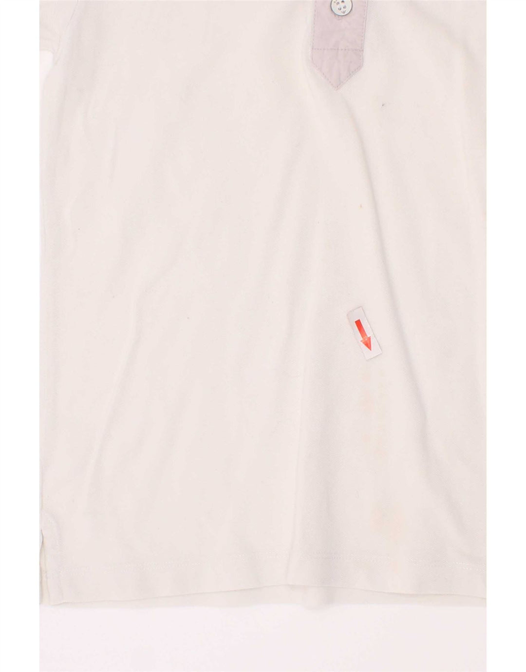 Armani Junior Boys Polo Shirt 7-8 år Hvid Colourblock Bomuld