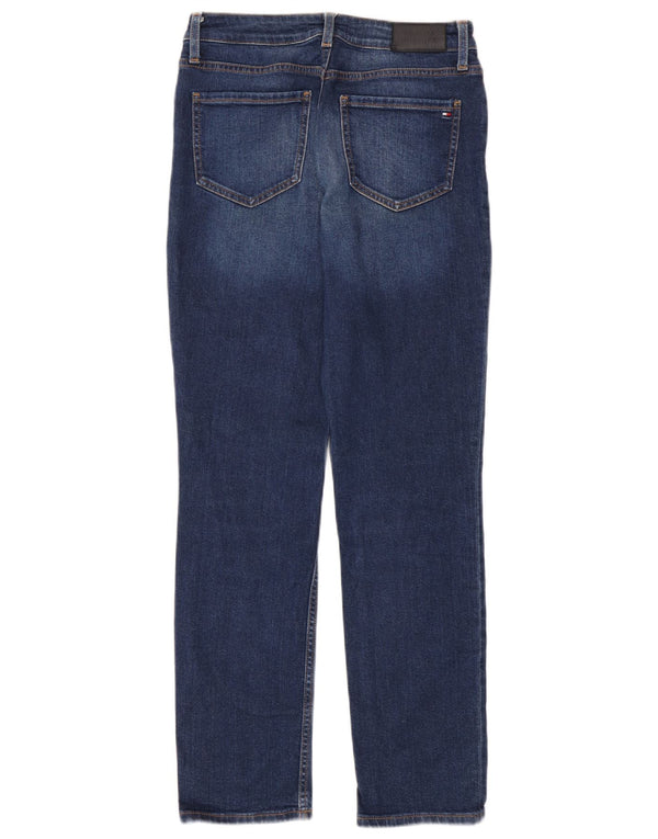 Tommy Hilfiger Dame Rom RW Straight Jeans W28 L30 Marineblå Bomuld