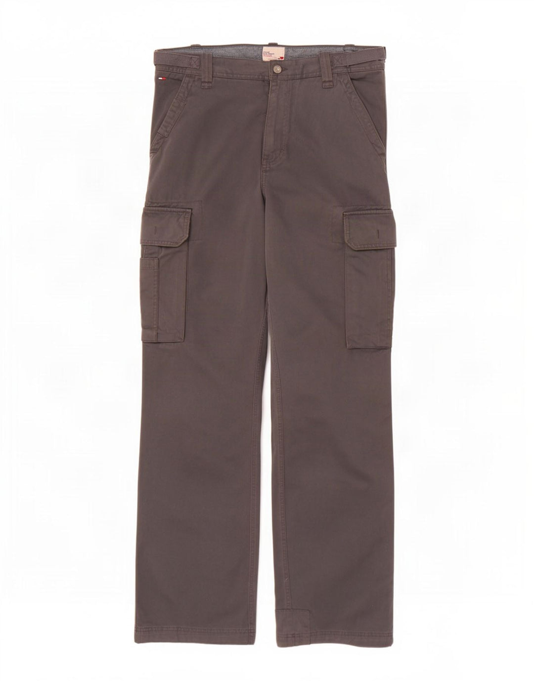 Tommy Hilfiger Herre Straight Cargo Bukser W32 L34 Grå Bomuld