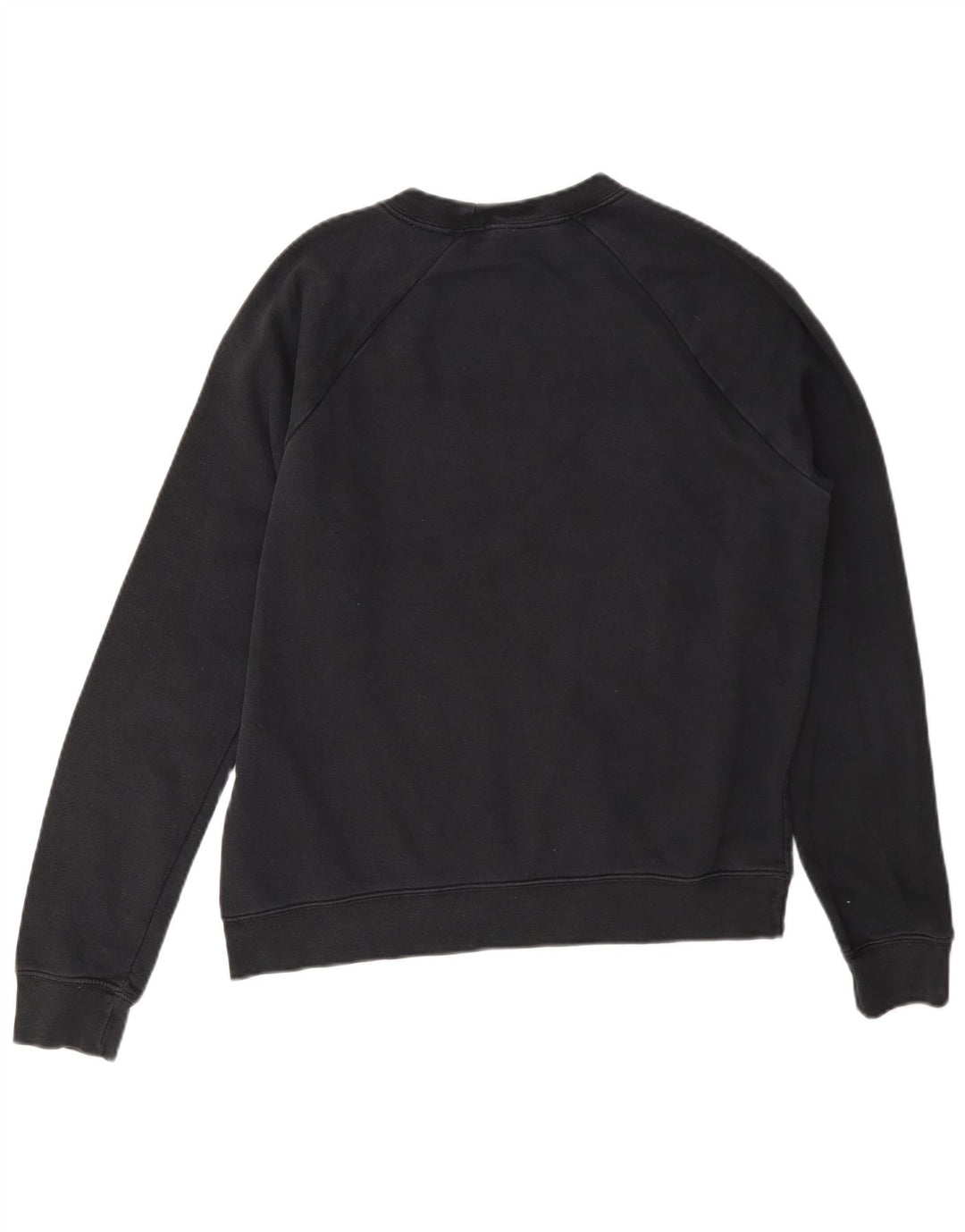 Nike Dame Grafisk Sweatshirt Jumper UK 14 Medium Sort Bomuld