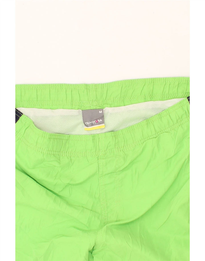DIADORA Mens Swimming Shorts Medium Green Colourblock Polyester Vintage Diadora and Second-Hand Diadora from Messina Hembry 
