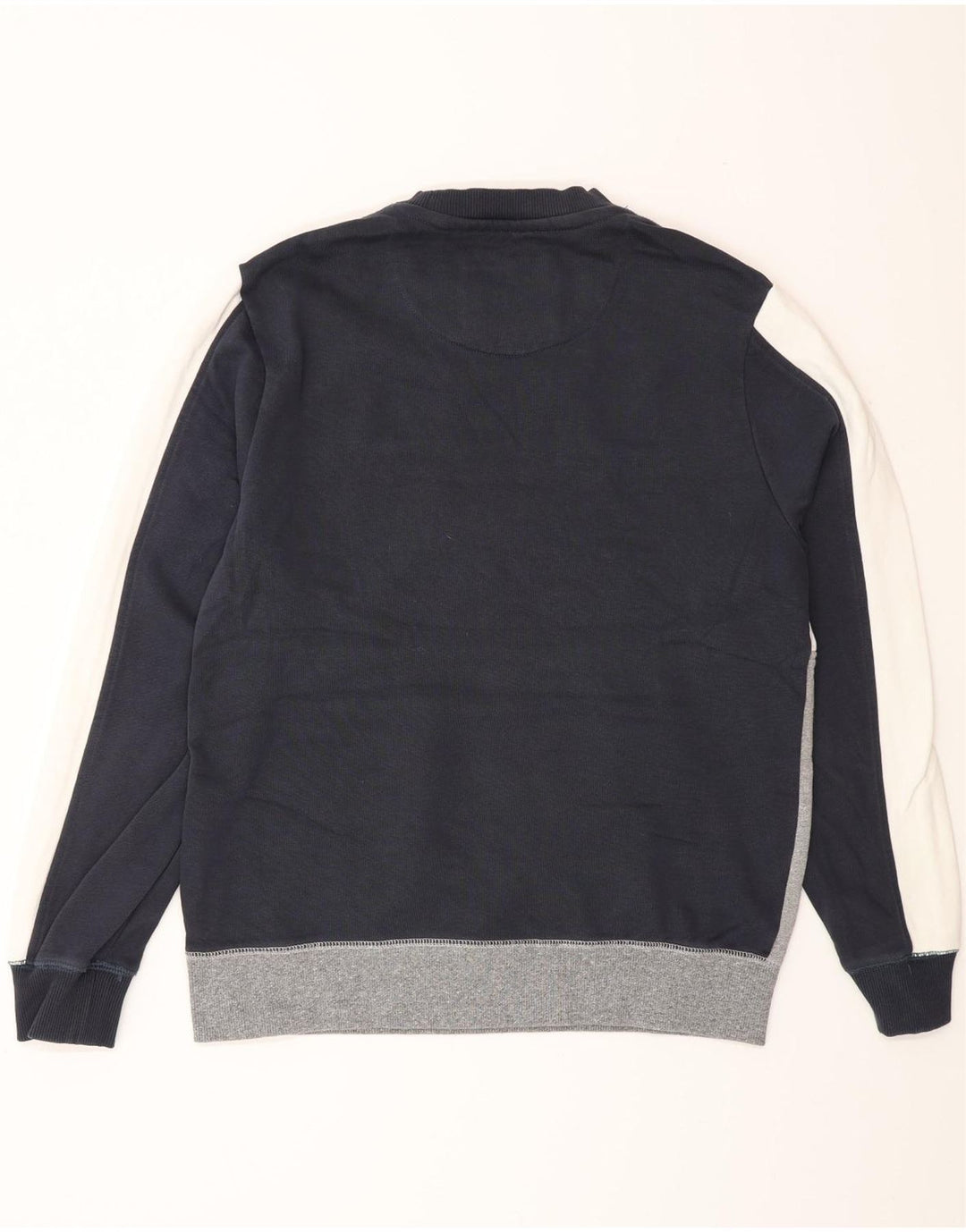 Jack Wills Herre Salcombe Sweatshirt Jumper Large Navy Blue Colourblock