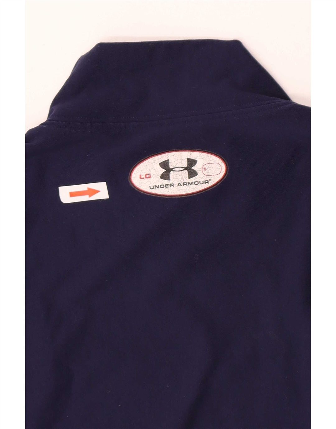 Under Armour Dame Top Langærmet UK 14 Large Navy Blue Nylon