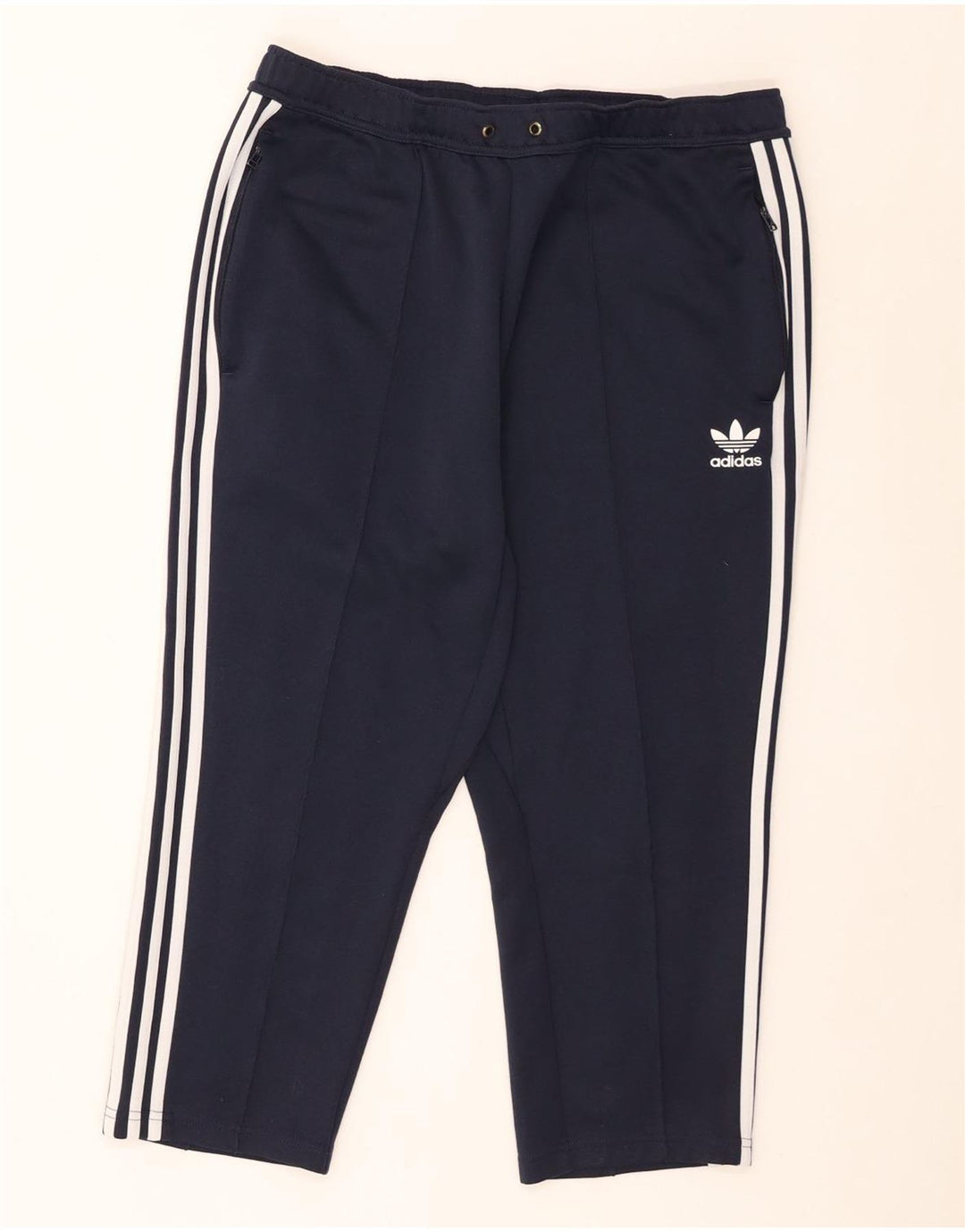 Adidas Herre Crop Træningsdragt Bukser Large Navy Blue Polyester