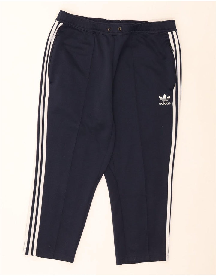 Adidas Herre Crop Træningsdragt Bukser Large Navy Blue Polyester