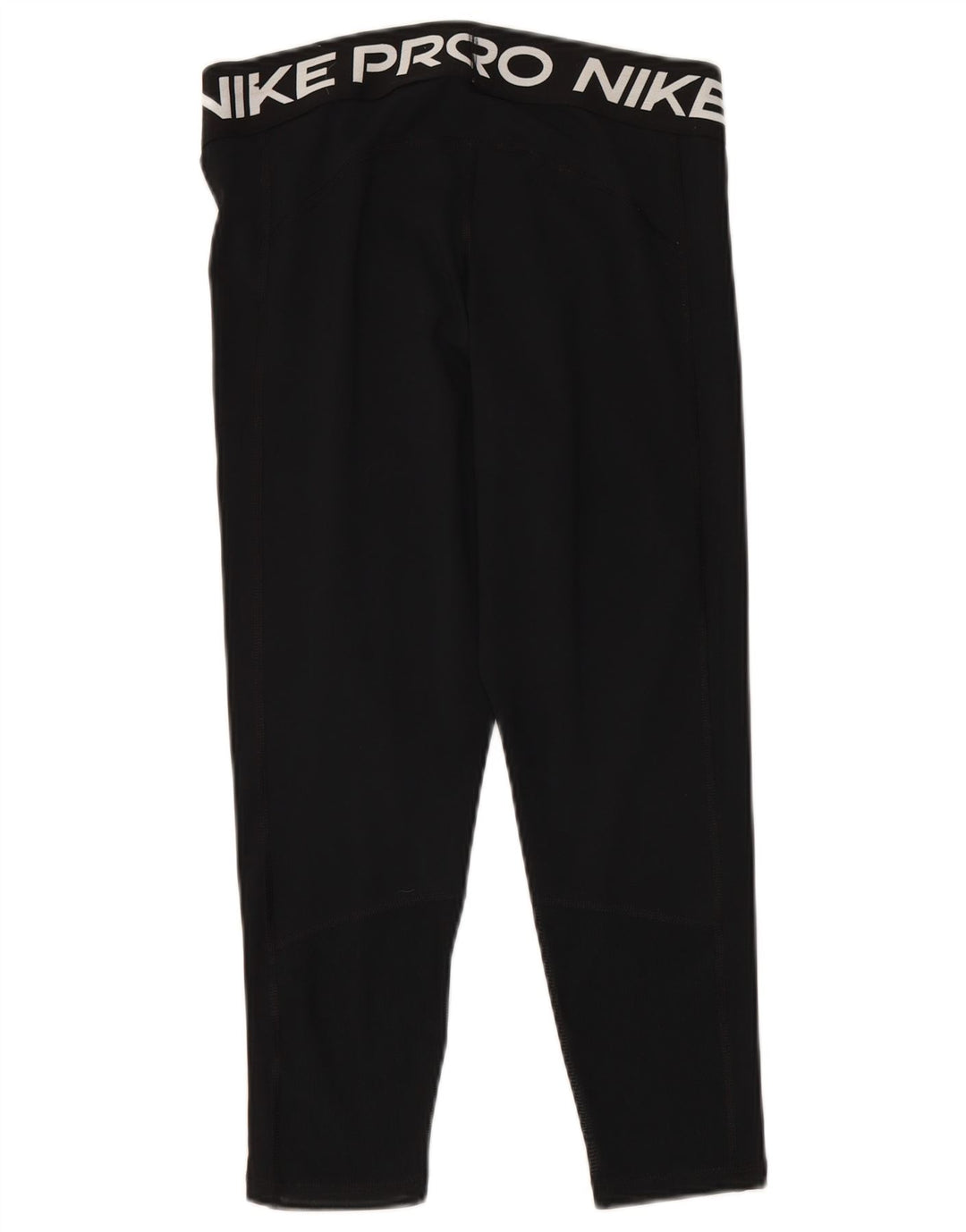 NIKE Dri Fit grafiske leggings til kvinder UK 14 Stor sort polyester