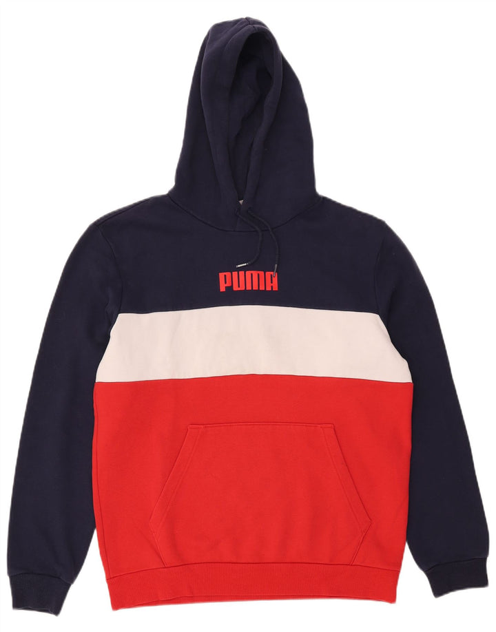 Puma Herre grafisk hættetrøje Jumper Medium Rød Colourblock