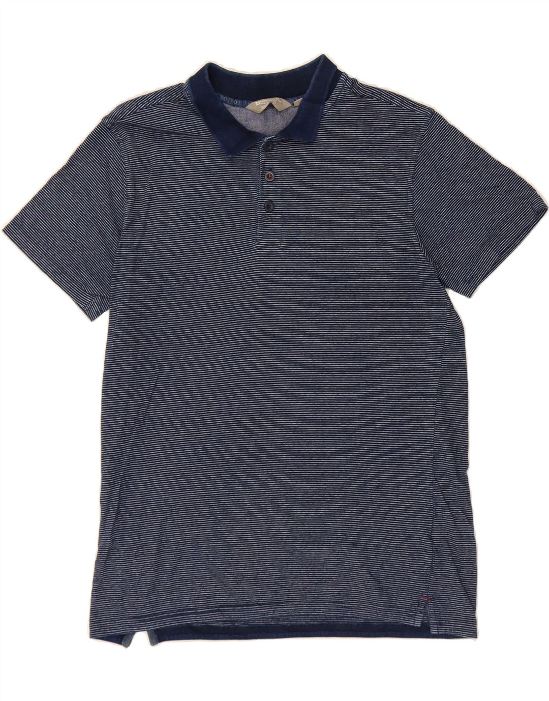 MOUNTAIN WAREHOUSE Mens Polo Shirt Large Blue Striped Cotton Vintage Mountain Warehouse and Second-Hand Mountain Warehouse from Messina Hembry 