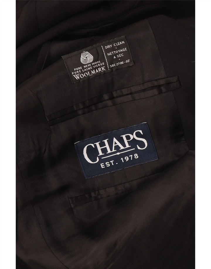Chaps Herre 3-knaps blazerjakke UK 38 Medium Sort Uld