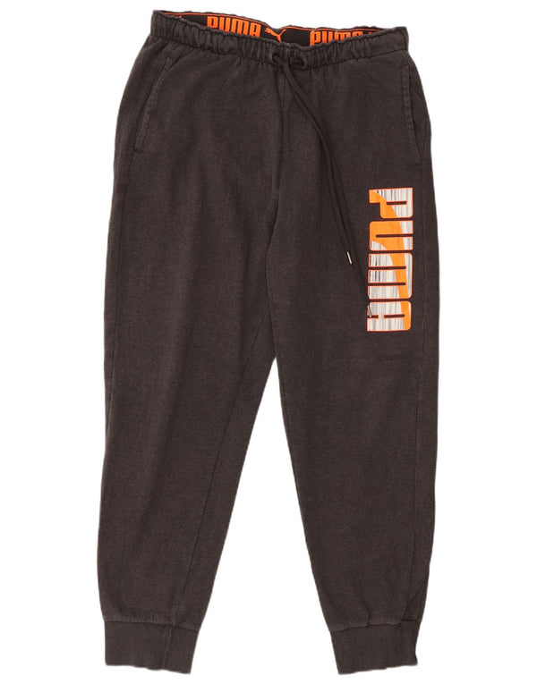 Puma Herre grafisk træningsdragt Bukser Joggers Large Grå Bomuld Sports