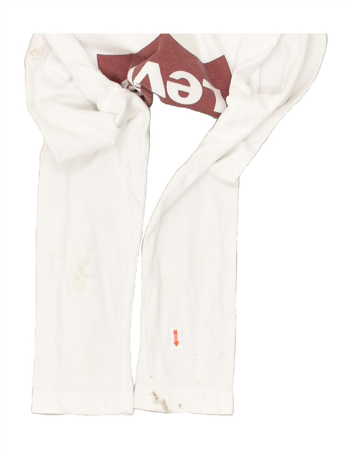 LEVI'S Boys Graphic Top Long Sleeve 4-5 Years White Cotton | Vintage Levi's | Thrift | Second-Hand Levi's | Used Clothing | Messina Hembry 