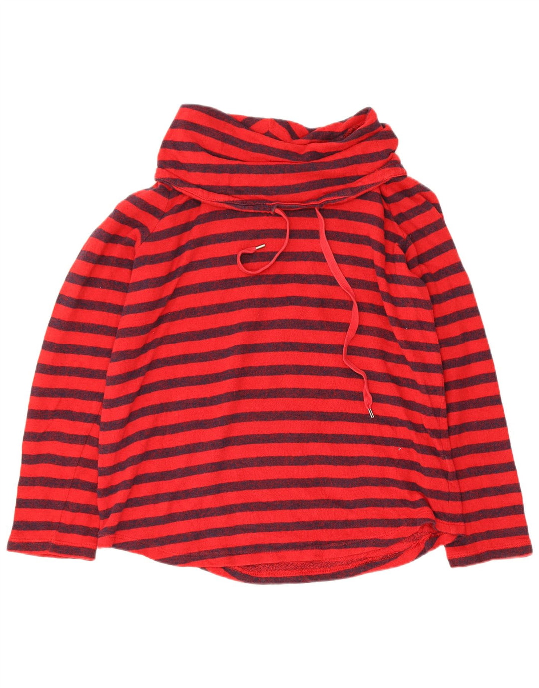 Chaps Dame Rullehals Sweatshirt Jumper UK 14 Stor rødstribet bomuld